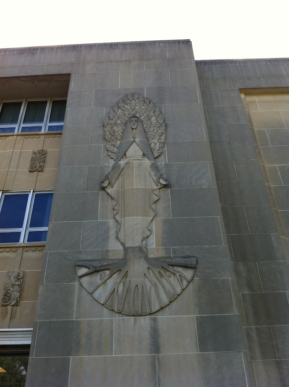 library bas relief