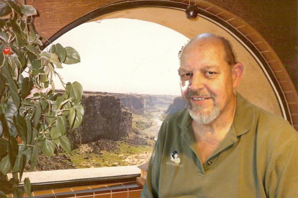 Jay, with the glorious Snake River Canyon near Twin Falls Idaho in the background.
