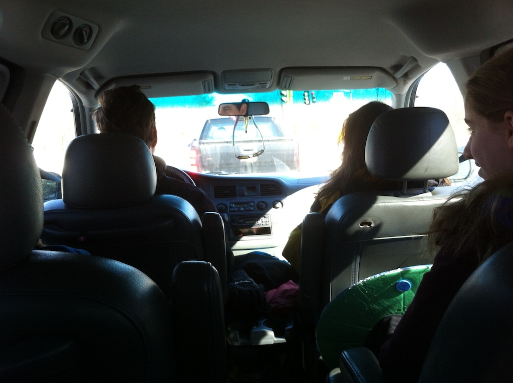 in car