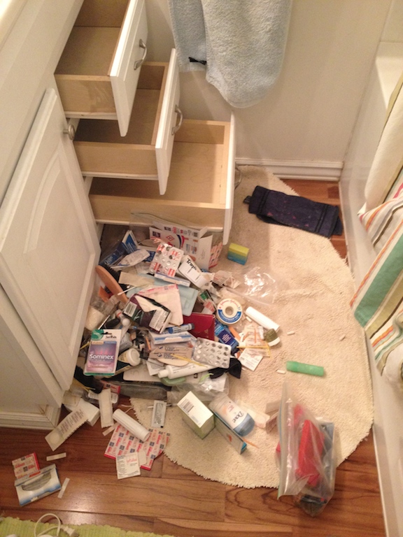 bathroom drawers