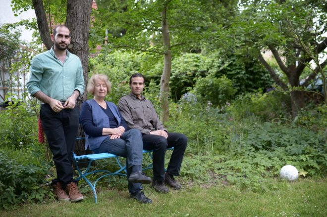 Hilde Schramm - the 79-year-old daughter of Hitler's architect, Albert Speer - has spent a life campaigning for peace, fighting racism, and supporting Germany's green movement. This year she decided to help two Syrian refugees, but they have ended up helping her in return.