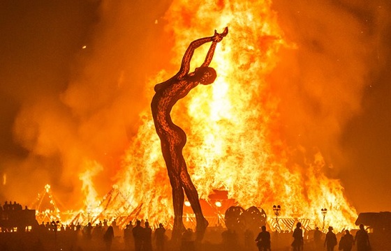 Burning man 2013, temple burn.