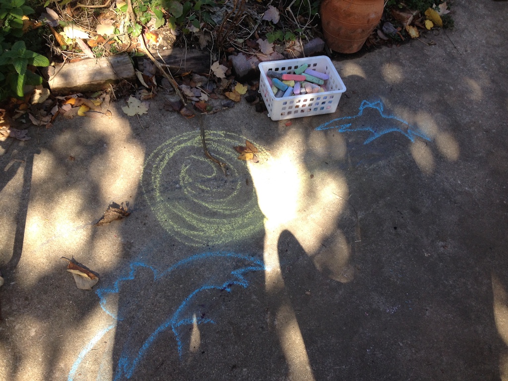chalk art area