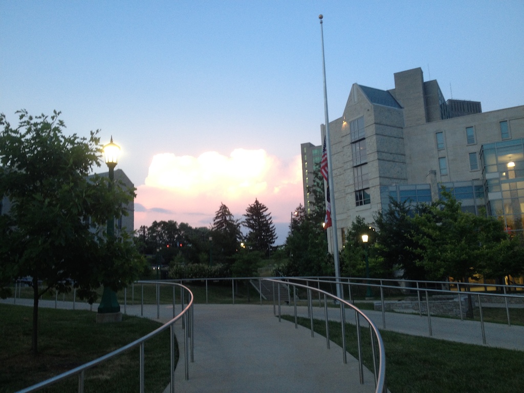 light on campus
